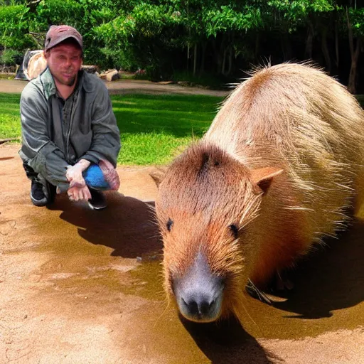 Prompt: giant capybara