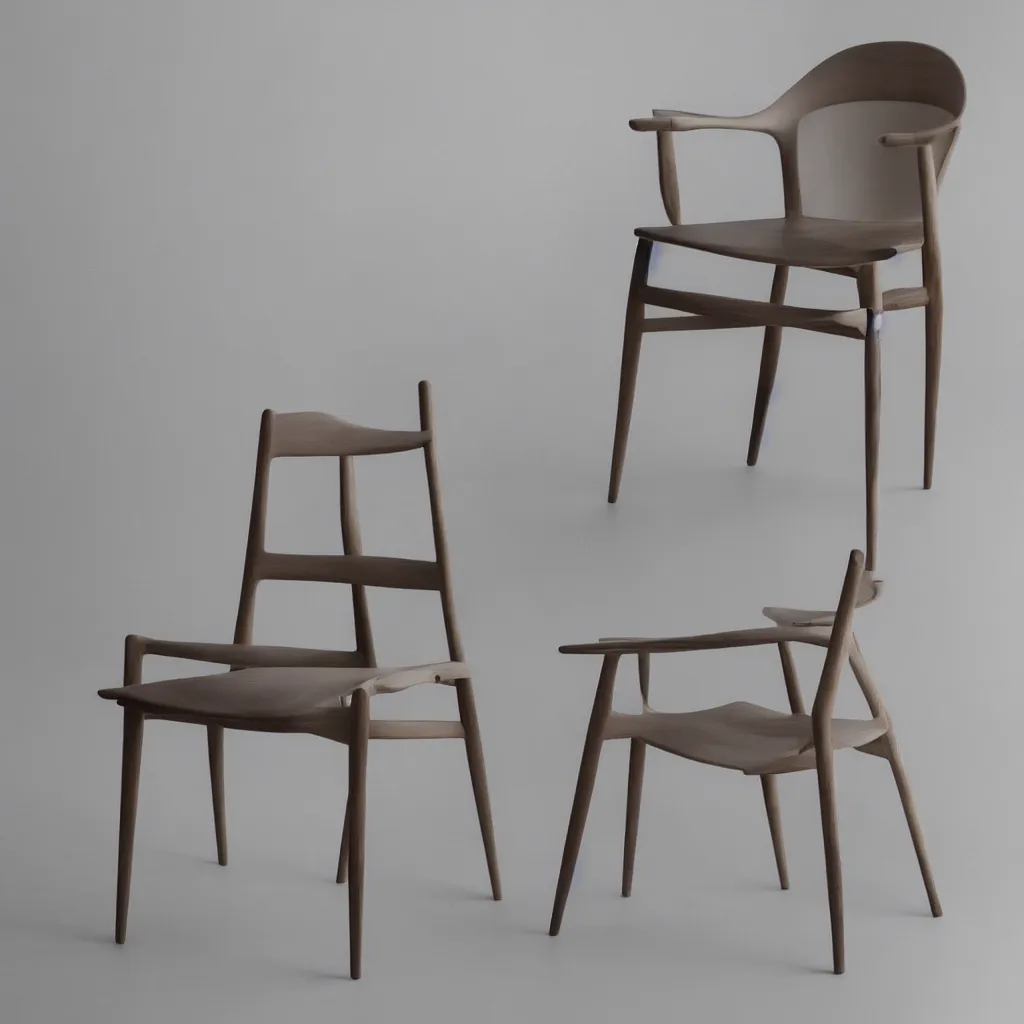 Prompt: studio photo of nordic design chair