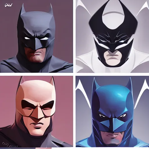 Image similar to face icon stylized minimalist batman, loftis, cory behance hd by jesper ejsing, by rhads, makoto shinkai and lois van baarle, ilya kuvshinov, rossdraws global illumination