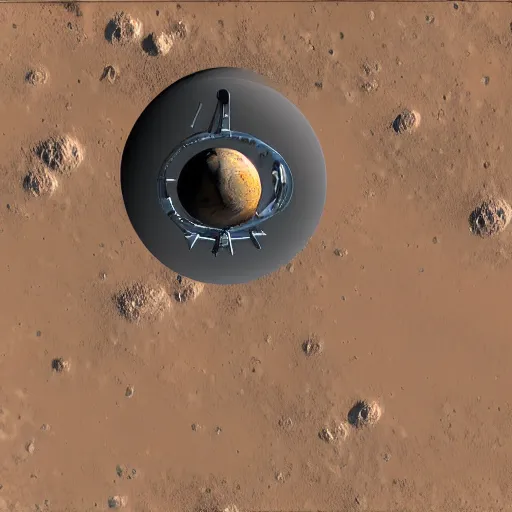 Prompt: space elevator on Mars