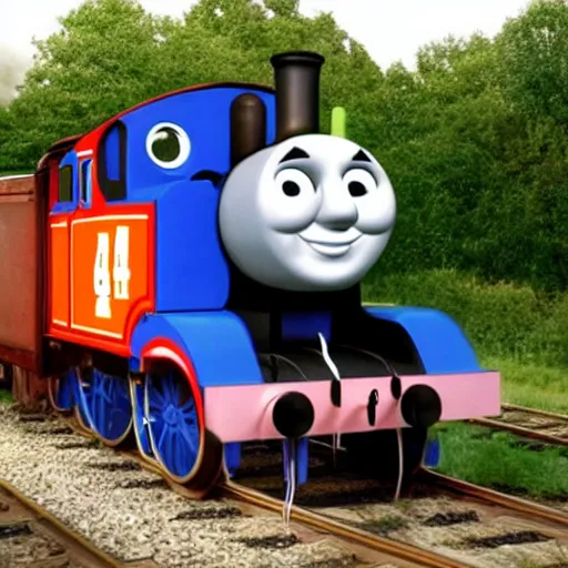 Image similar to thomas the tank engine of death