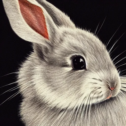 Prompt: drawing of a bunny photorealistic