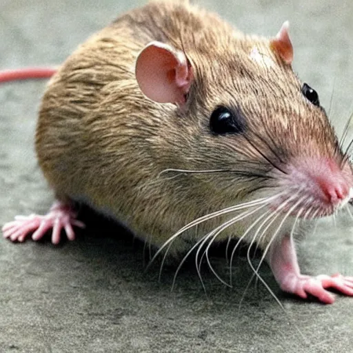 Image similar to huge armless rat