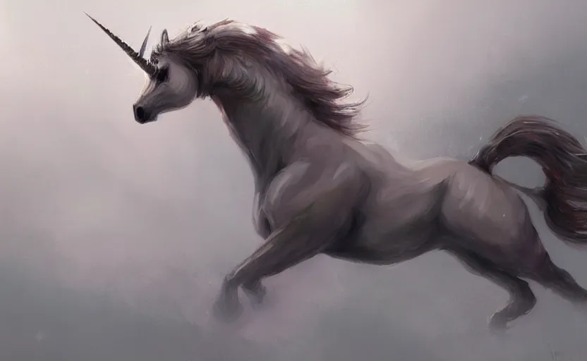 Prompt: a painting of a unicorn trending on artstation in the style of greg rutkowski