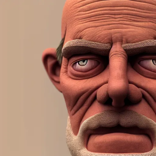 Prompt: portrait of an aging unshaven ((george jetson)) with eyes closed, intricate. detailed, octane render, trending on artstation, hyper realism, 4k.