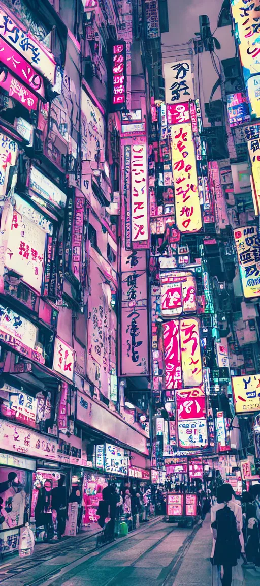 Image similar to beautiful anime style vaporware tokyo japan, neon pasten, akihabara