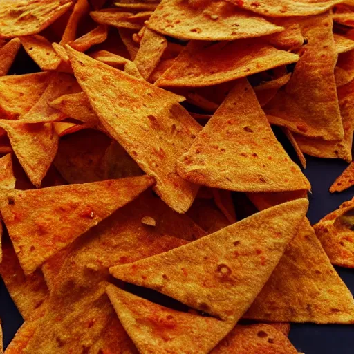 Image similar to 35mm close up picture of new spicy potato flavored doritos bag