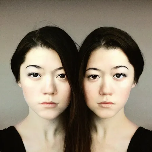 Prompt: a masterpiece portrait photo of a beautiful young woman who looks like a tiny asian mary elizabeth winstead, symmetrical face