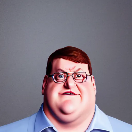 Prompt: realistic appearance of Peter Griffin as a real human, photopgraphy