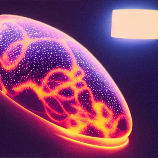 Image similar to annie liebowitz portrait of a plasma energy tron dinosaur egg made up of glowing electric energy hypercolor patterns. cinestill