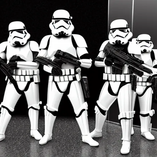 Image similar to jon youshaei being captured by stormtroopers, highly detailed, high definition, ultra realistic