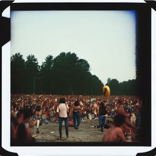 Image similar to Polaroid photos of Woodstock 99, 4K, award winning G