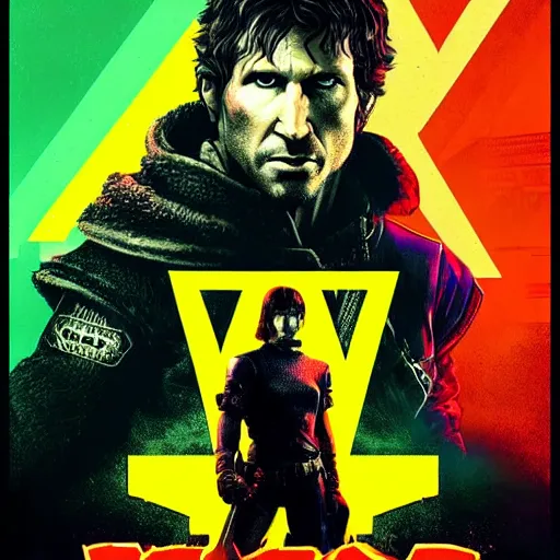 Image similar to todd howard with a switchblade knife, forcing you to buy skyrim, threatening, sharp, cinematic, colorful, digital art, neon, bright, cyberpunk, blade runner 2 0 4 9, realism, bold