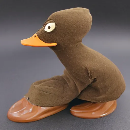 Image similar to duck boy platypus in boots