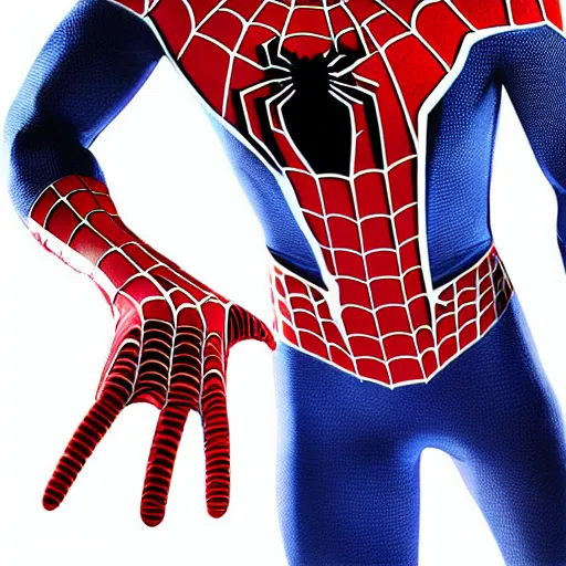 Image similar to spider man costume texture, seamless, material, high contrast colors, sharp, focused