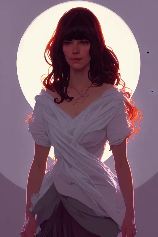 Prompt: a portrait of francine frye, fantasy, sharp focus, intricate, elegant, digital painting, artstation, matte, highly detailed, concept art, illustration, ambient lighting, art by ilya kuvshinov, artgerm, alphonse mucha, and greg rutkowski