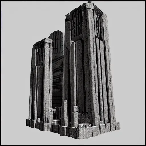 Image similar to Octane render of a Archville from DOOM 1993