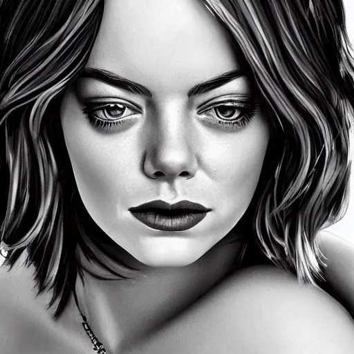 Prompt: emma stone portrait by vince ruz and julio cesar and isabelle staub, disney princess, glamorous, attractive, stylish make up, highlights, character art, digital illustration, semirealism, realistic shaded perfect face, soft and blurry