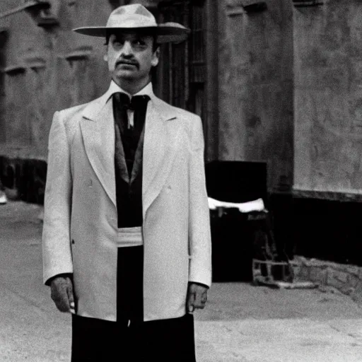 Prompt: a film still of Diavolo in ''Once upon a time in America''(1984)