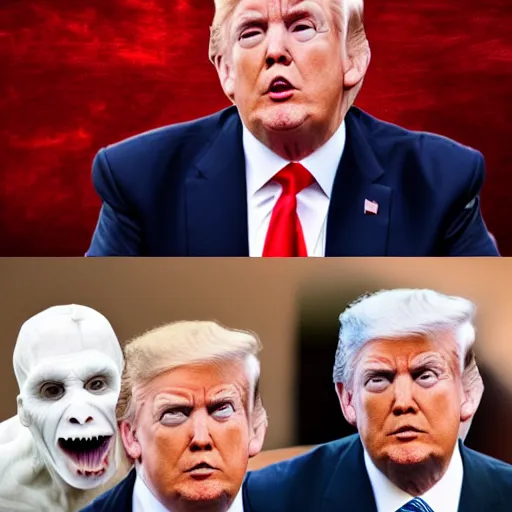 Prompt: trump as voldemort 8 k