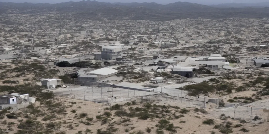 Prompt: guantanamo bay prison, no army