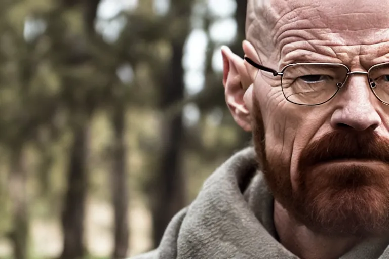 Image similar to walter white with a full beard, movie still frame, promotional image, imax 7 0 mm footage, oscar nominated cinematography, volumetric lighting, 8 k resolution