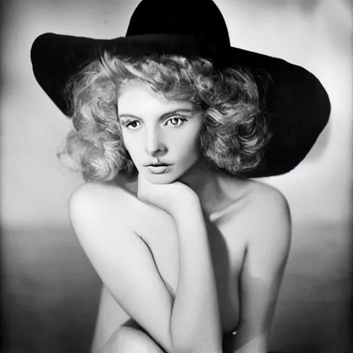 Prompt: stunning photograph of a beautiful model by ansel adams