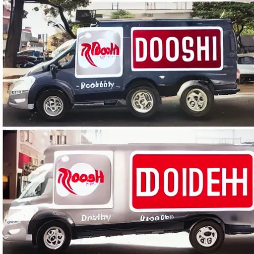 Prompt: social media ad for a food delivery company called 'DoorDash' delivering food in San Fransisco