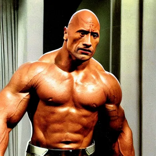 Image similar to dwayne johnson as pendari from star trek