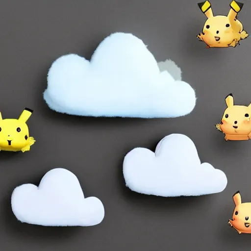 Image similar to a cloud Pikachu