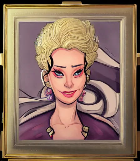 Prompt: beautiful character painting of a gorgeous yor forger from spy x family in the style of ross draws