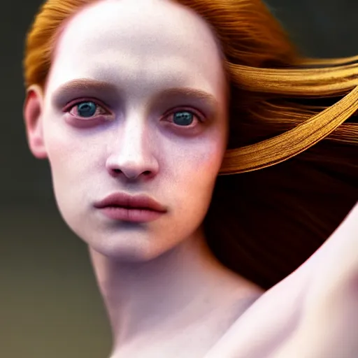 Image similar to photographic portrait of a stunningly beautiful renaissance emo female maiden in soft dreamy light at sunset, contemporary fashion shoot, by edward robert hughes, annie leibovitz and steve mccurry, david lazar, jimmy nelsson, breathtaking, 8 k resolution, extremely detailed, beautiful, establishing shot, artistic, hyperrealistic, beautiful face, octane render