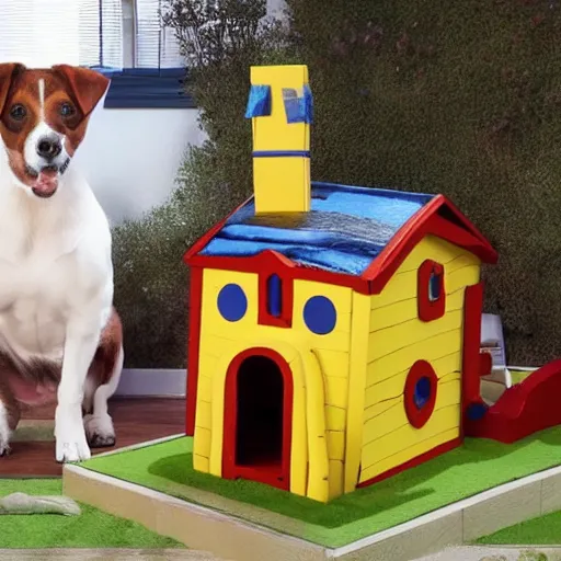 Image similar to dog house mansion for snoopy