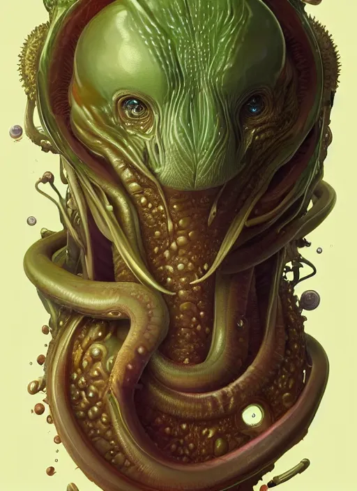 Image similar to far away, full body shot of elon musk as slimy anthropomorphic mollusk character, drool, wide angle, intricate, elegant, highly detailed, digital painting, artstation, concept art, wallpaper, smooth, sharp focus, illustration, art by artgerm and greg rutkowski and alphonse mucha