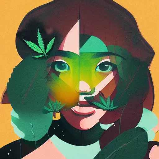 Image similar to Marijuana Smoke profile picture by Sachin Teng, asymmetrical, Organic Painting , Matte Painting, geometric shapes, hard edges, graffiti, street art:2 by Sachin Teng:4
