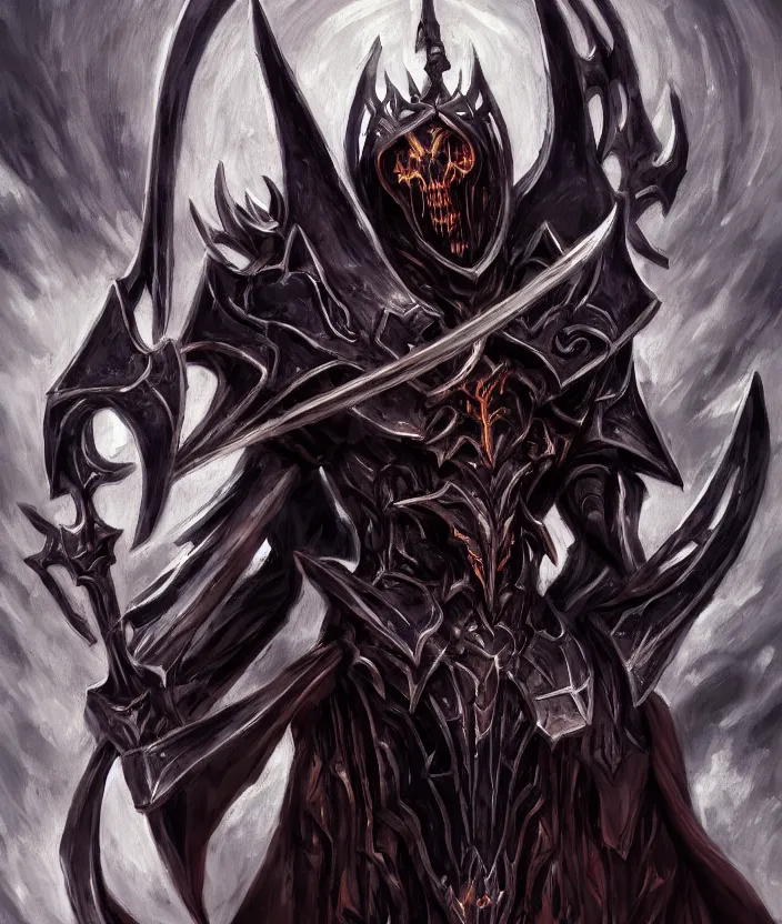 overlord anime ainz ooal gown wears daedric armor and | Stable ...
