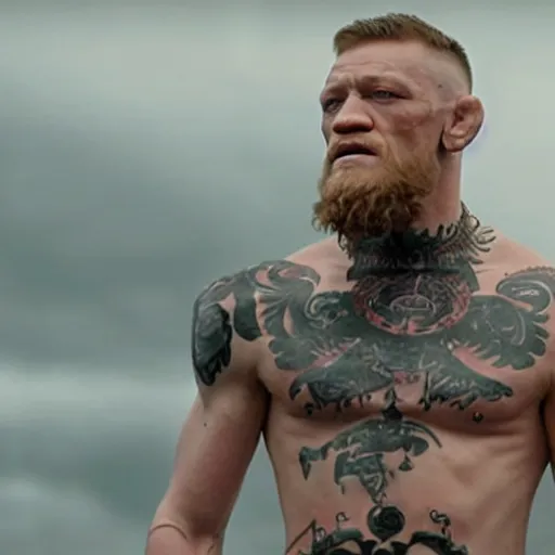 Prompt: Connor McGregor in vikings very detailed 4k quality super realistic