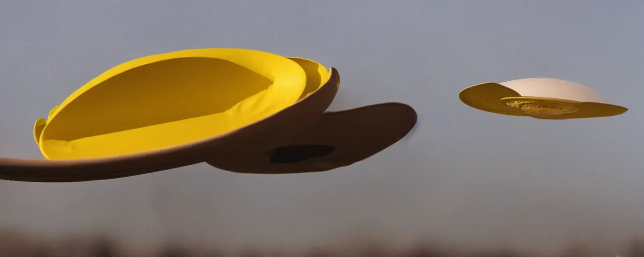 Prompt: flying saucer and mustard