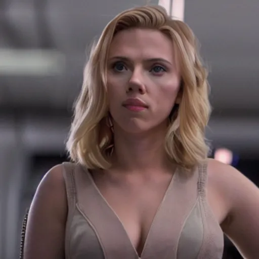 Image similar to a still of Scarlett Johansson in Battlestar Galactica