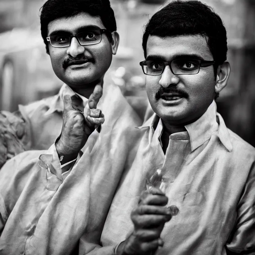 Image similar to sourav ganguly as a pimp, ultra realistic, highly detailed, canon 3 5 mm portrait photography