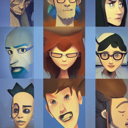 Prompt: face icon stylized minimalist regular show, loftis, cory behance hd by jesper ejsing, by rhads, makoto shinkai and lois van baarle, ilya kuvshinov, rossdraws global illumination