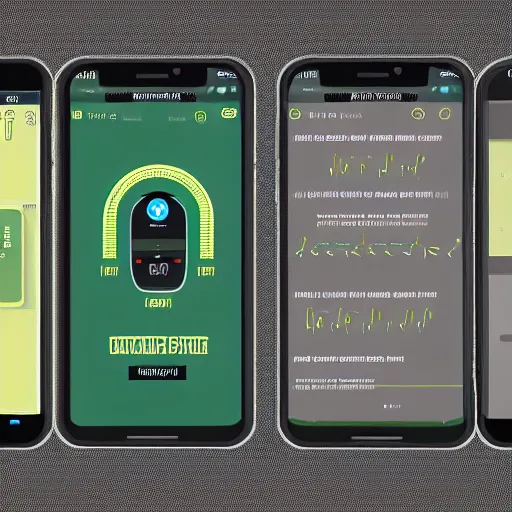 Prompt: app design for a beer monitoring system, digital art
