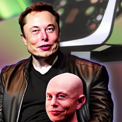 Prompt: Elon Musk as a Star Trek Ferengi