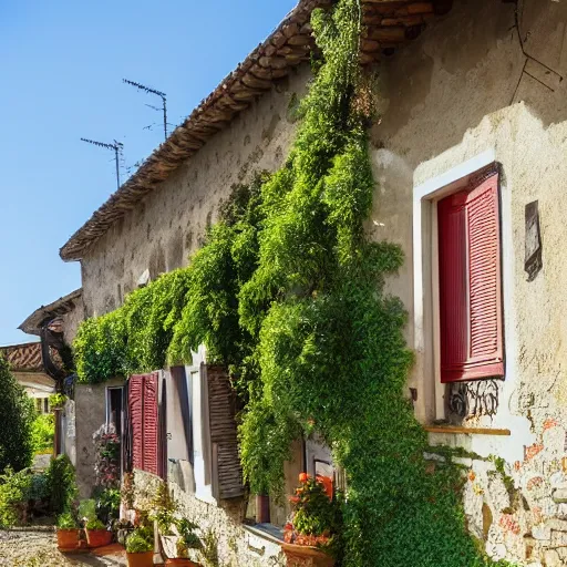 Prompt: A house in an Italian village, photography