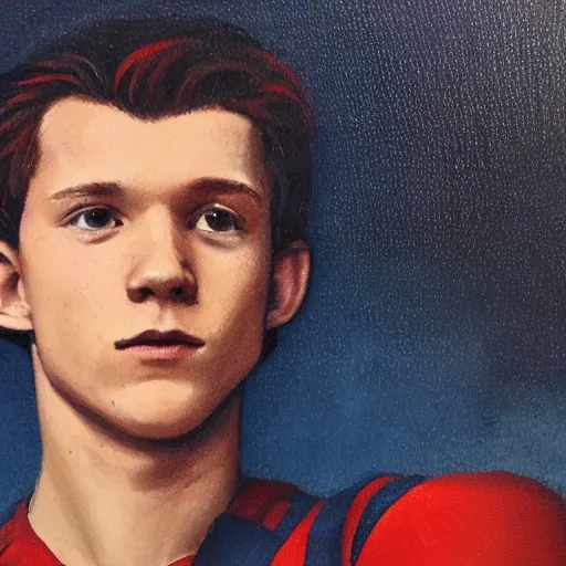 Prompt: tom holland, detailed, portrait