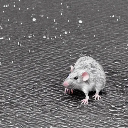 Image similar to wet rat plays sad anime music