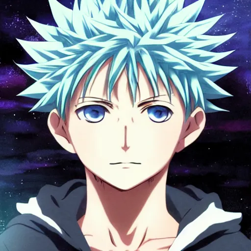 Hunter x Hunter, anime, anime boys, simple background, cyan, cyan