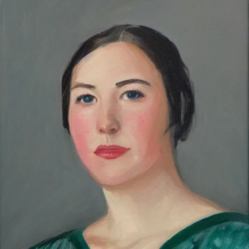 Prompt: a portrait painting of jewel sloter