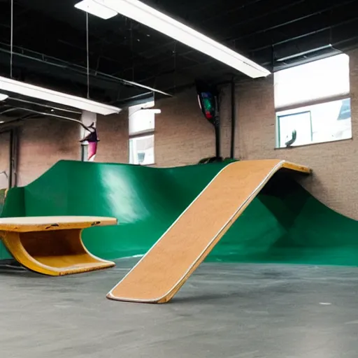 Image similar to fingerboard in een indoor skatepark