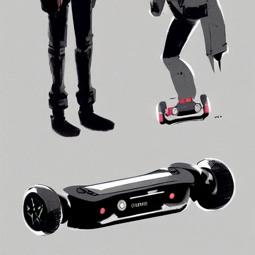 Image similar to imagine interzone grey secret society, citizen on hoverboard, by ashley wood and moebius, artstation, 4 k detailed post processing, footage